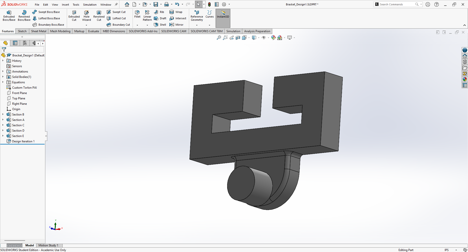 Model after Updated width